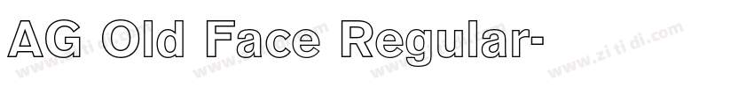 AG Old Face Regular字体转换